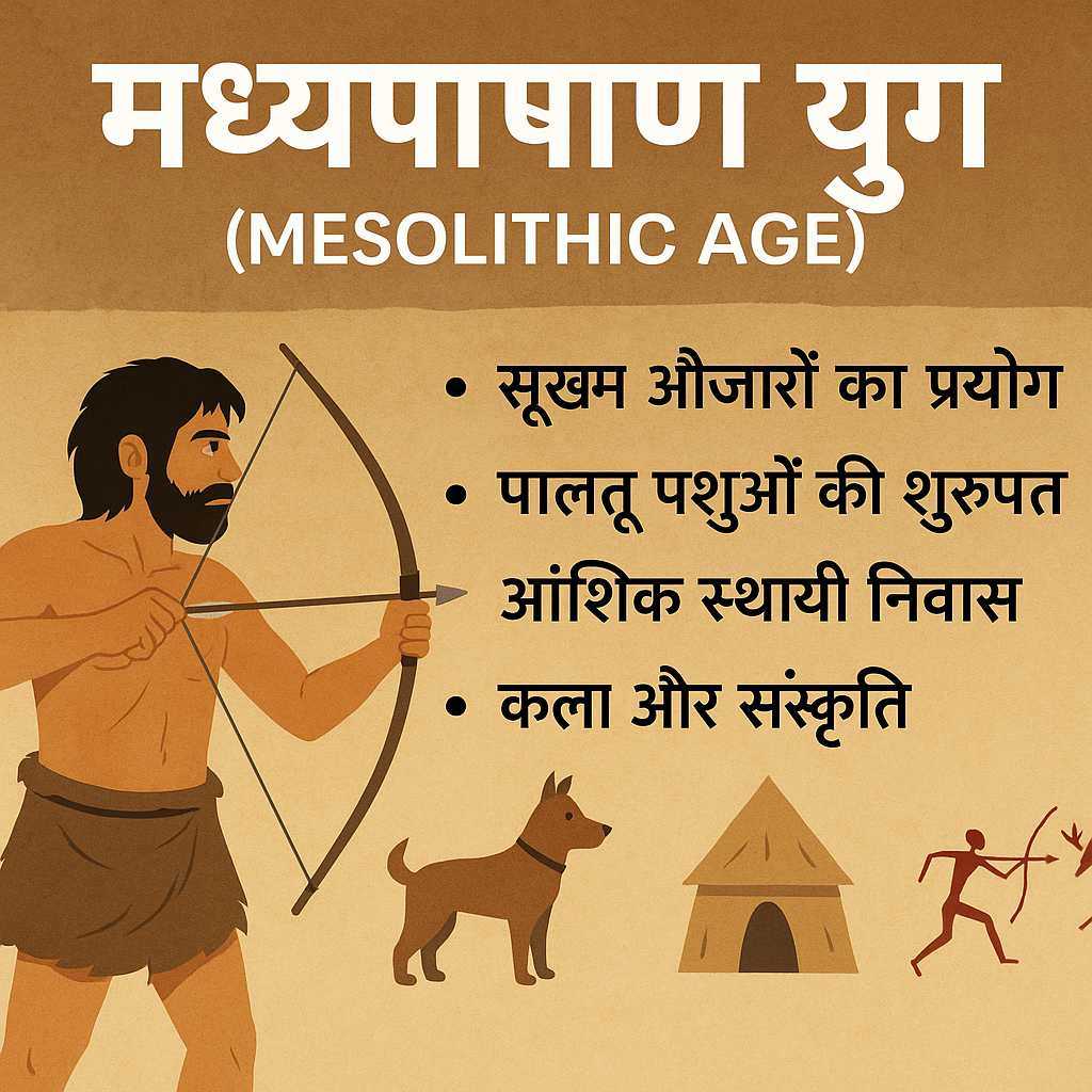 🪓 मध्यपाषाण युग: इतिहास का संक्रमण काल